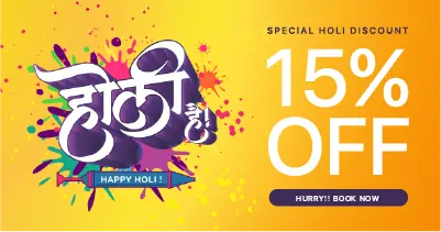 Special Holi Offer – Get 15% OFF on Holiday Tours!